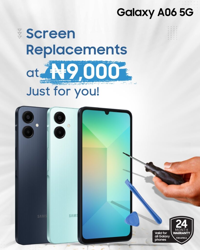 Samsung Slashes Screen Replacement Cost for Galaxy A06 5G Users to Just ₦9,000 2 Samsung A06 5G screen replacement