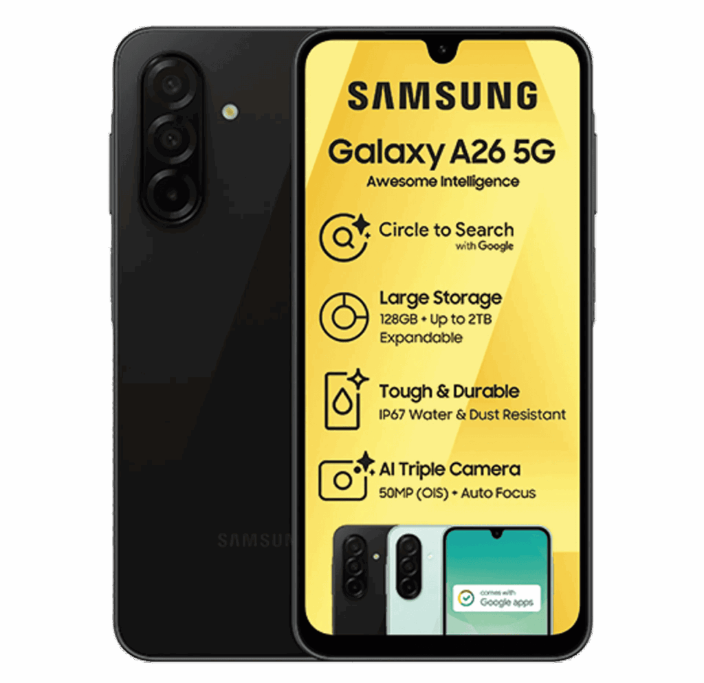 10 Cheap Samsung Phones to Buy in Nigeria in 2025 9 Samsung Galaxy A26 Awesome Black slide