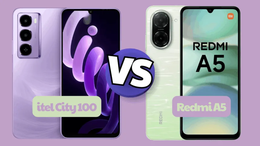 itel City 100 vs redmi a5